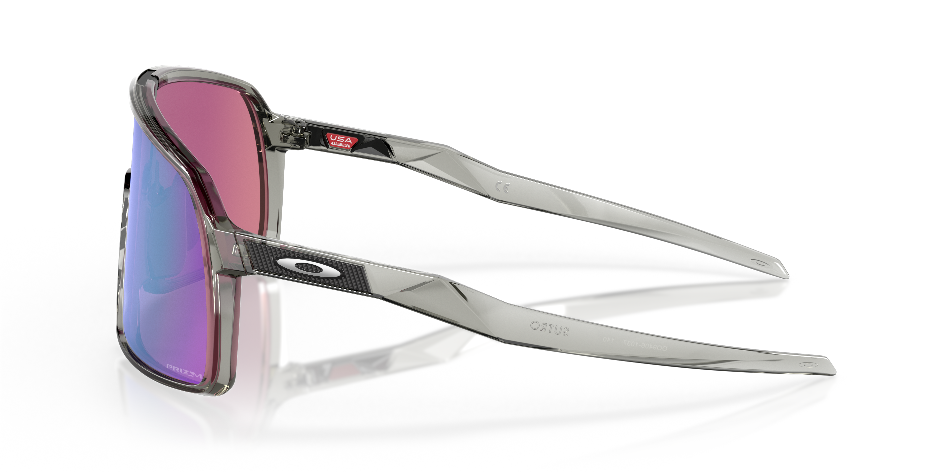 Sutro Grey Ink KunststoffSunglass Frames von B24, Seitenansicht