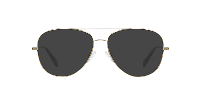 Maverick Brushed Gold Titanium TitaanEyeglass Frames van B24, met getinte lenzen