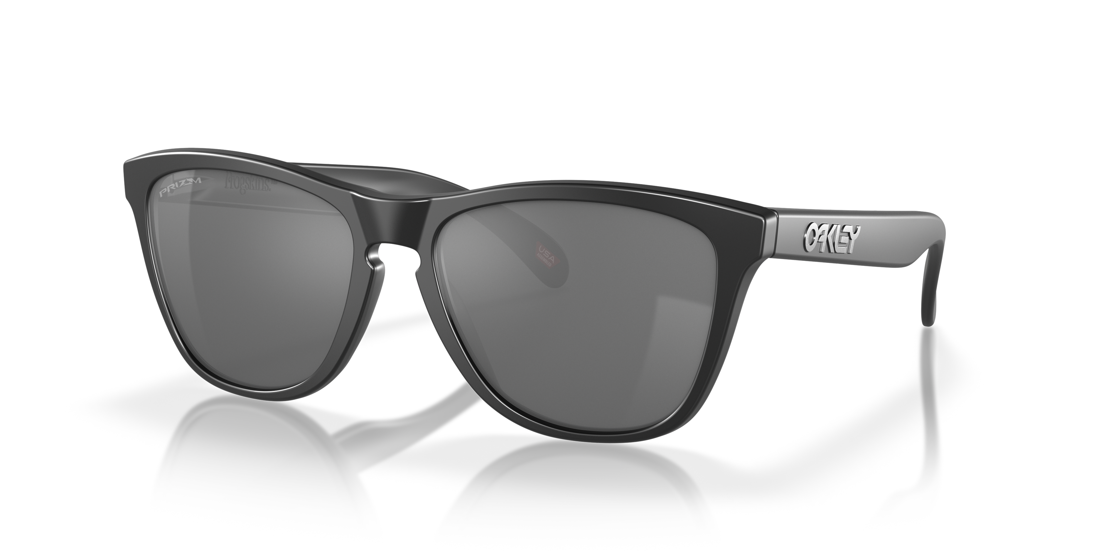 Frogskins™ Matt Schwarz KunststoffSunglass Frames von B24, Dreiviertelansicht