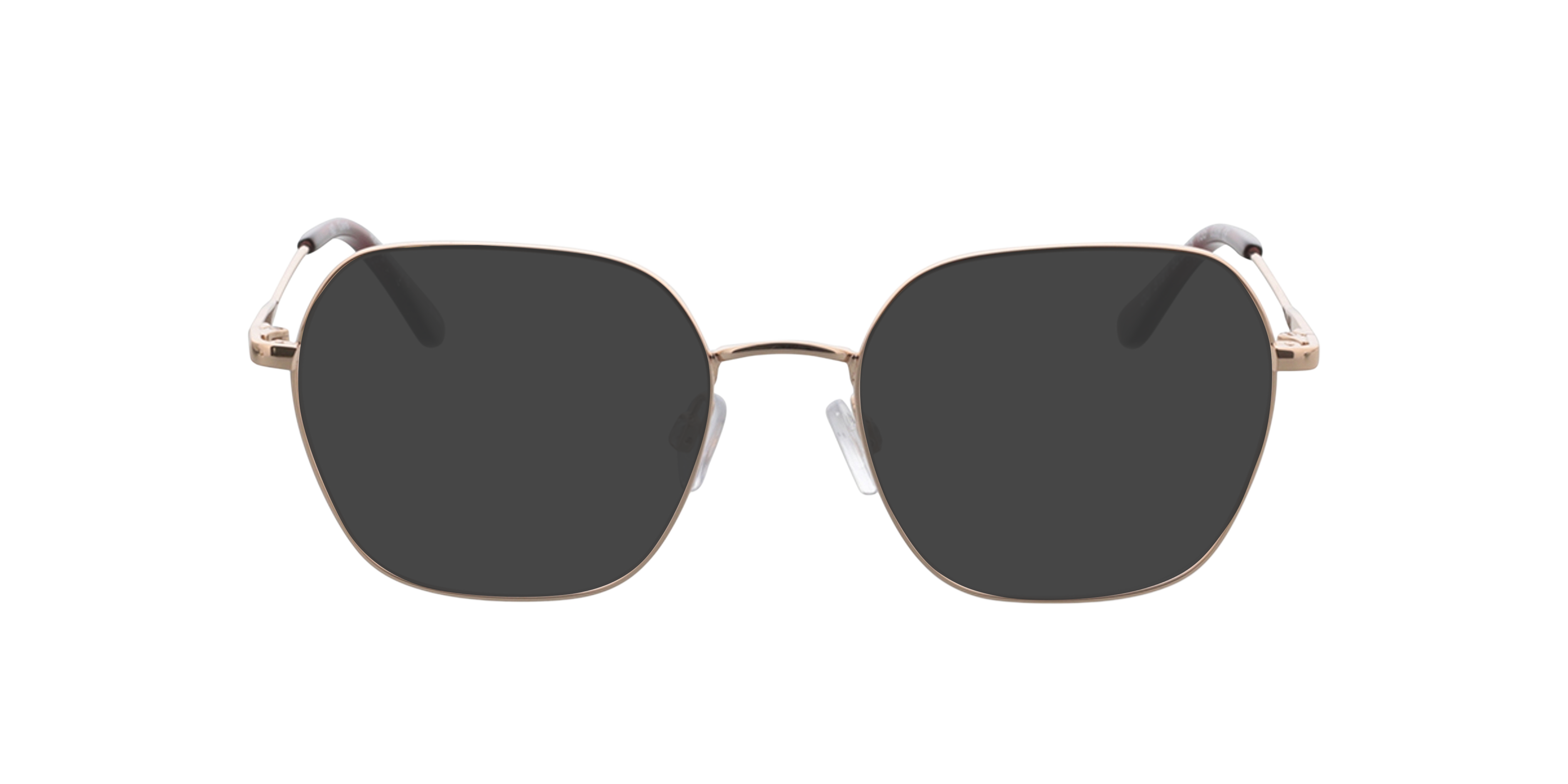 Claire Roze goud  &  paars MetaalEyeglass Frames van B24, met getinte lenzen