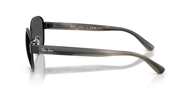 RB3766CH Schwarz MetallSunglass Frames von B24, Seitenansicht