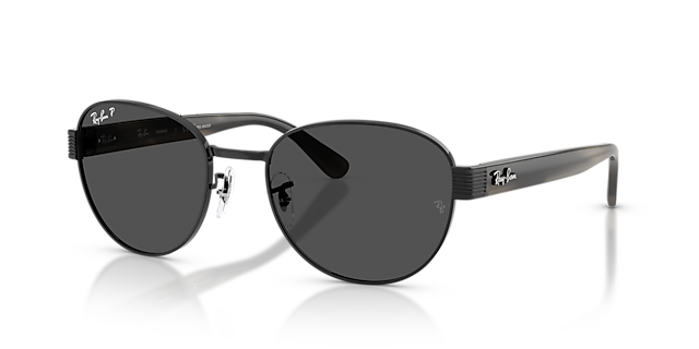 RB3766CH Schwarz MetallSunglass Frames von B24, Dreiviertelansicht