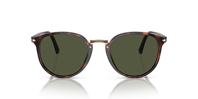 PO3210S Havana AcetaatSunglass Frames van B24, Vooraanzicht