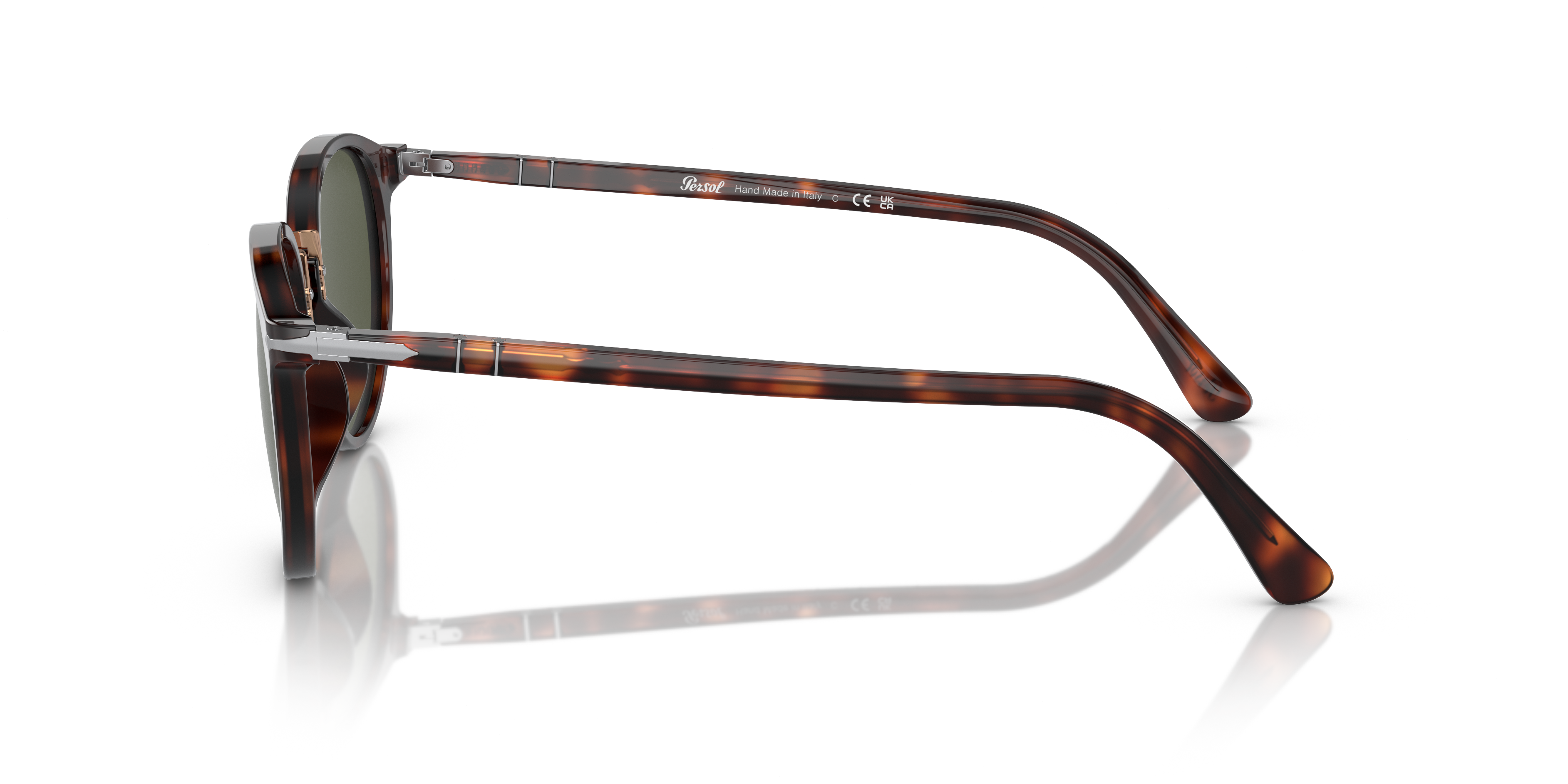 PO3210S Havana AcetatSunglass Frames von B24, Seitenansicht