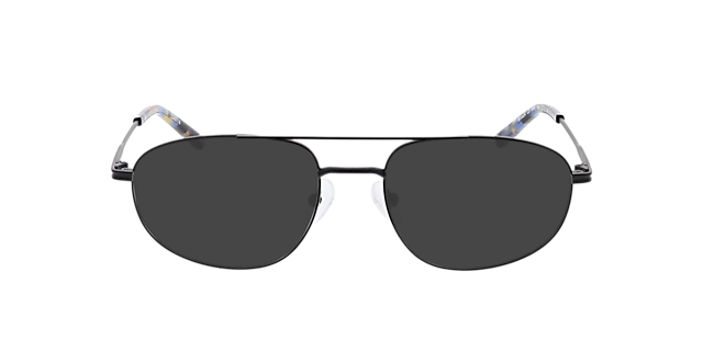 Wien Matzwart  &  blauw Havana MetaalEyeglass Frames van B24, met getinte lenzen