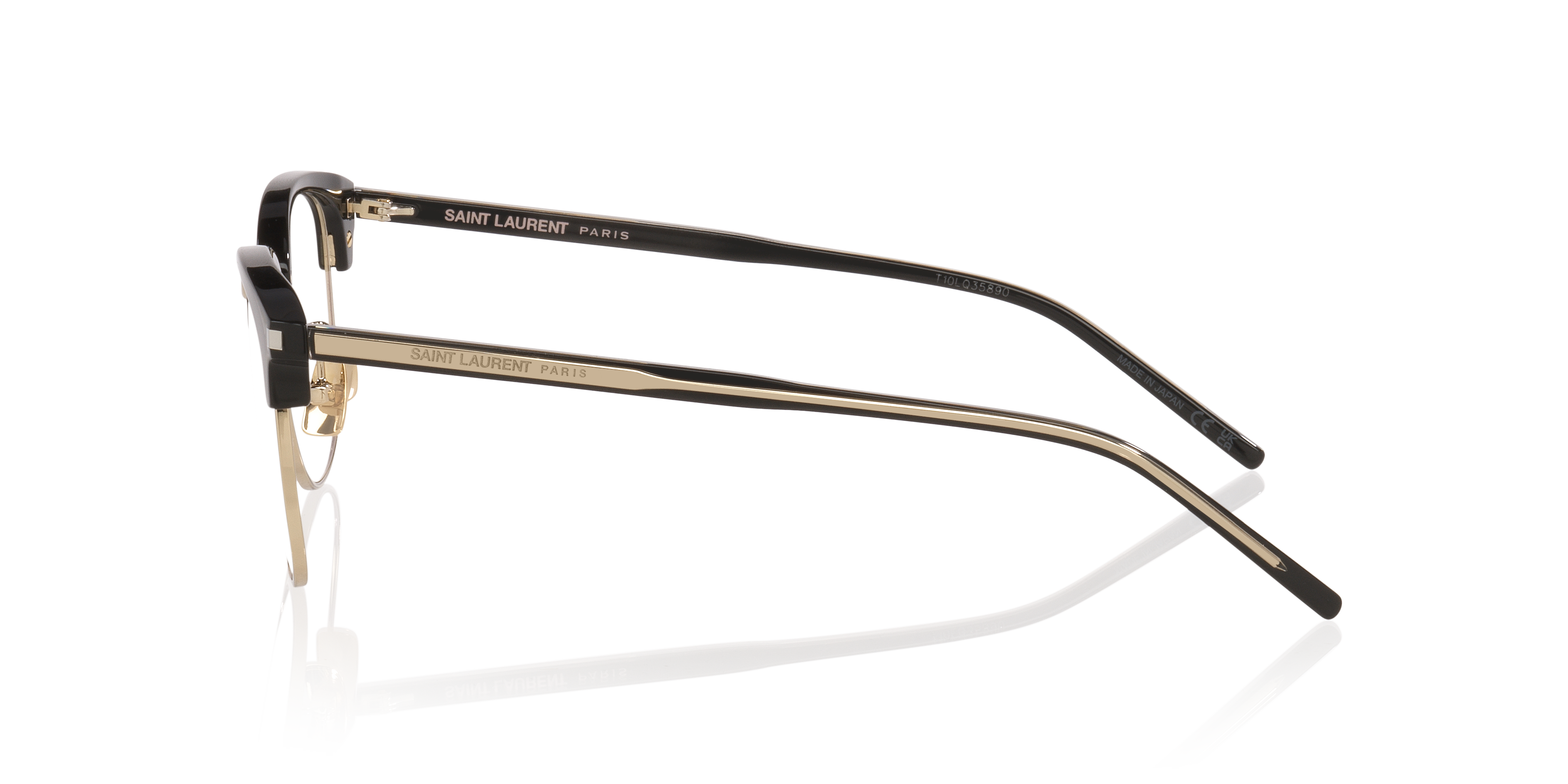 SL 779 Zwart AcetaatEyeglass Frames van B24, Zijaanzicht