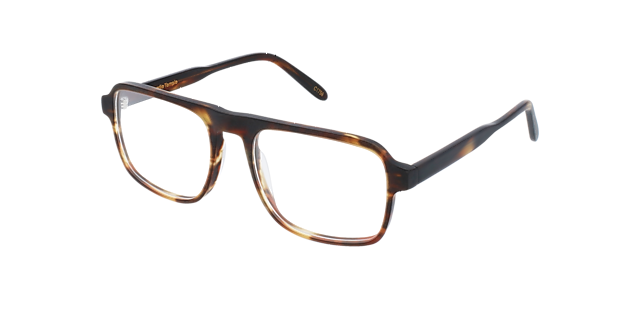 Jason Classic Tortoise AcetaatEyeglass Frames van B24, Hoekweergave