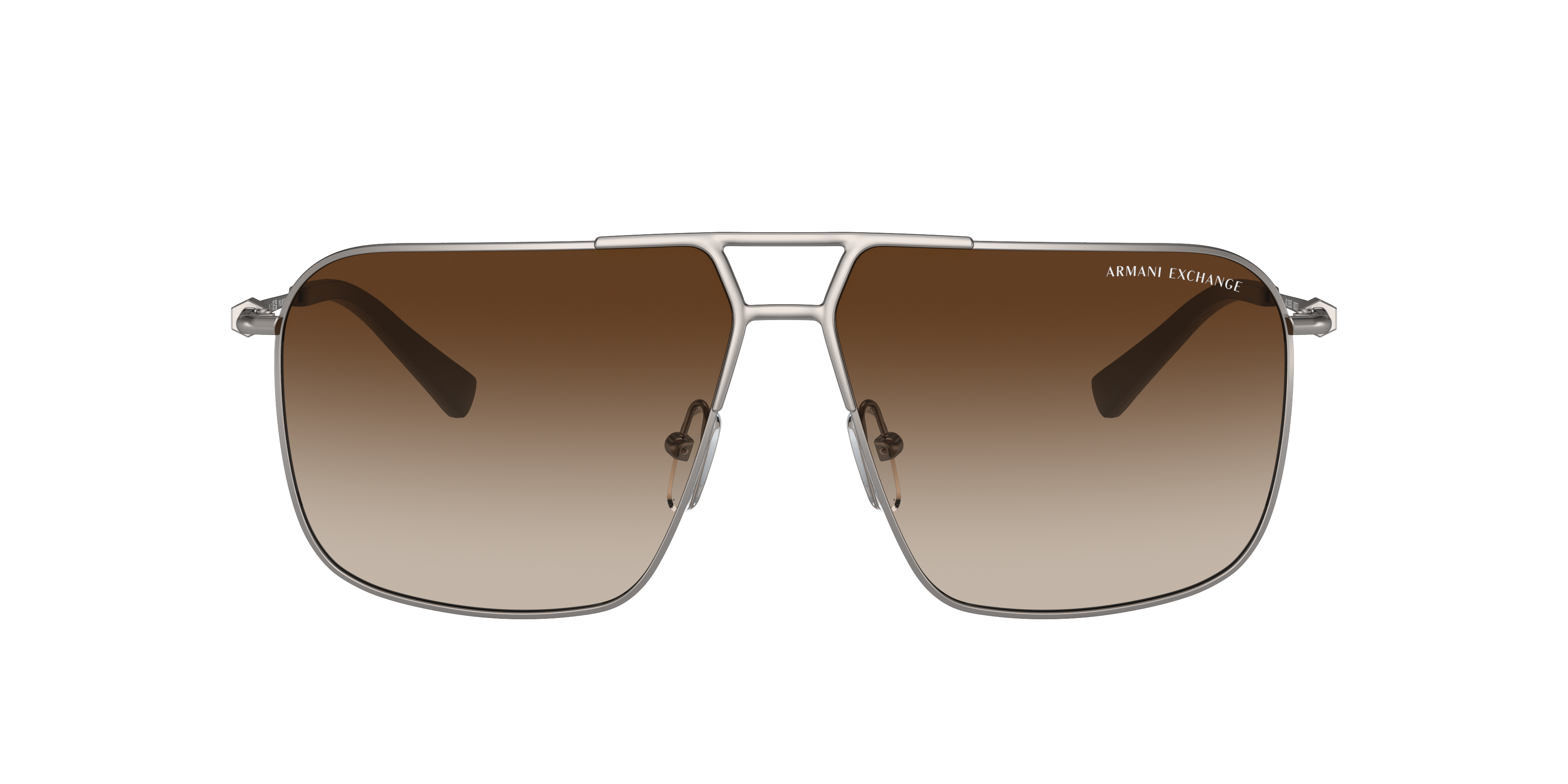 AX2050S Mat Staalgrijs MetaalSunglass Frames van B24, met getinte lenzen