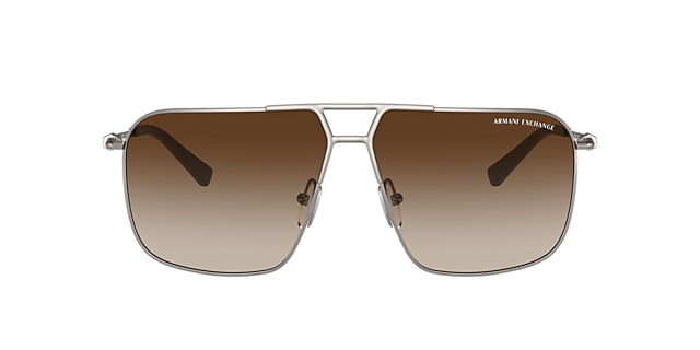AX2050S Matt Gunmetal MetallSunglass Frames von B24, mit getönten Gläsern