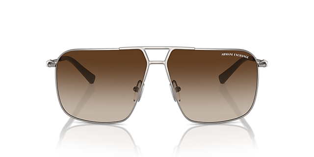 AX2050S Matt Gunmetal MetallSunglass Frames von B24, Vorderansicht