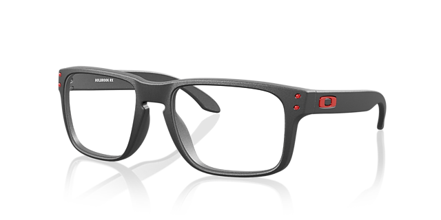 Holbrook™ Satin Light Steel KunststoffEyeglass Frames von B24, Dreiviertelansicht