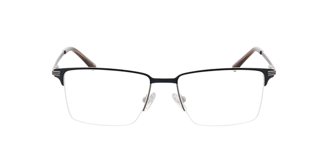 Ross Matzilver & blauw MetaalEyeglass Frames van B24, Vooraanzicht