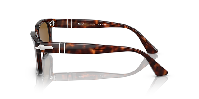 PO3272S Havana AcetaatSunglass Frames van B24, Zijaanzicht