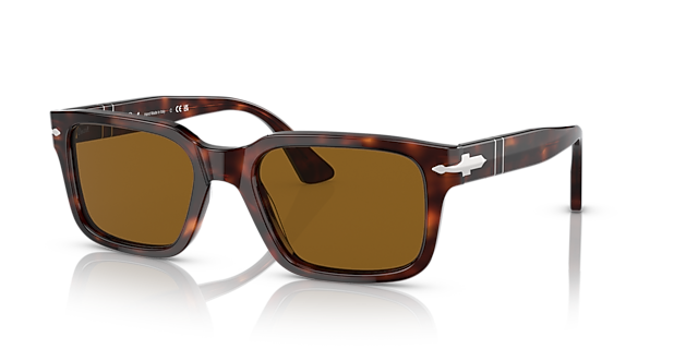 PO3272S Havana AcetaatSunglass Frames van B24, Hoekweergave