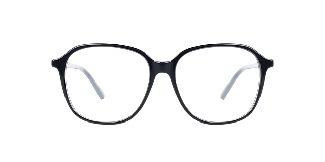 Colette Jet Black AcetatEyeglass Frames von B24, Vorderansicht