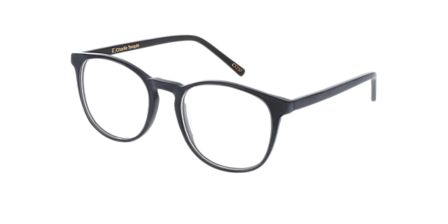 Neil Schwarz AcetatEyeglass Frames von B24, Dreiviertelansicht