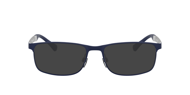 EA1112 Gummi Blau MetallEyeglass Frames von B24, mit getönten Gläsern