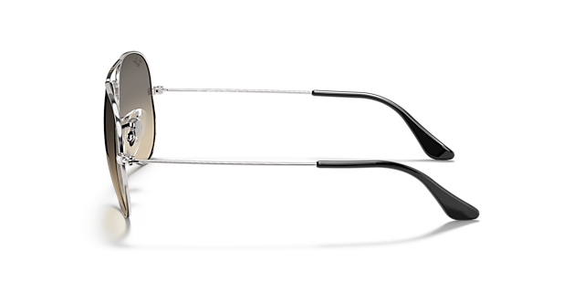 RB3025 Zilver MetaalSunglass Frames van B24, Zijaanzicht