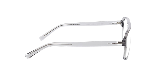 Parker Kristalgrijs KunststofEyeglass Frames van B24, Zijaanzicht