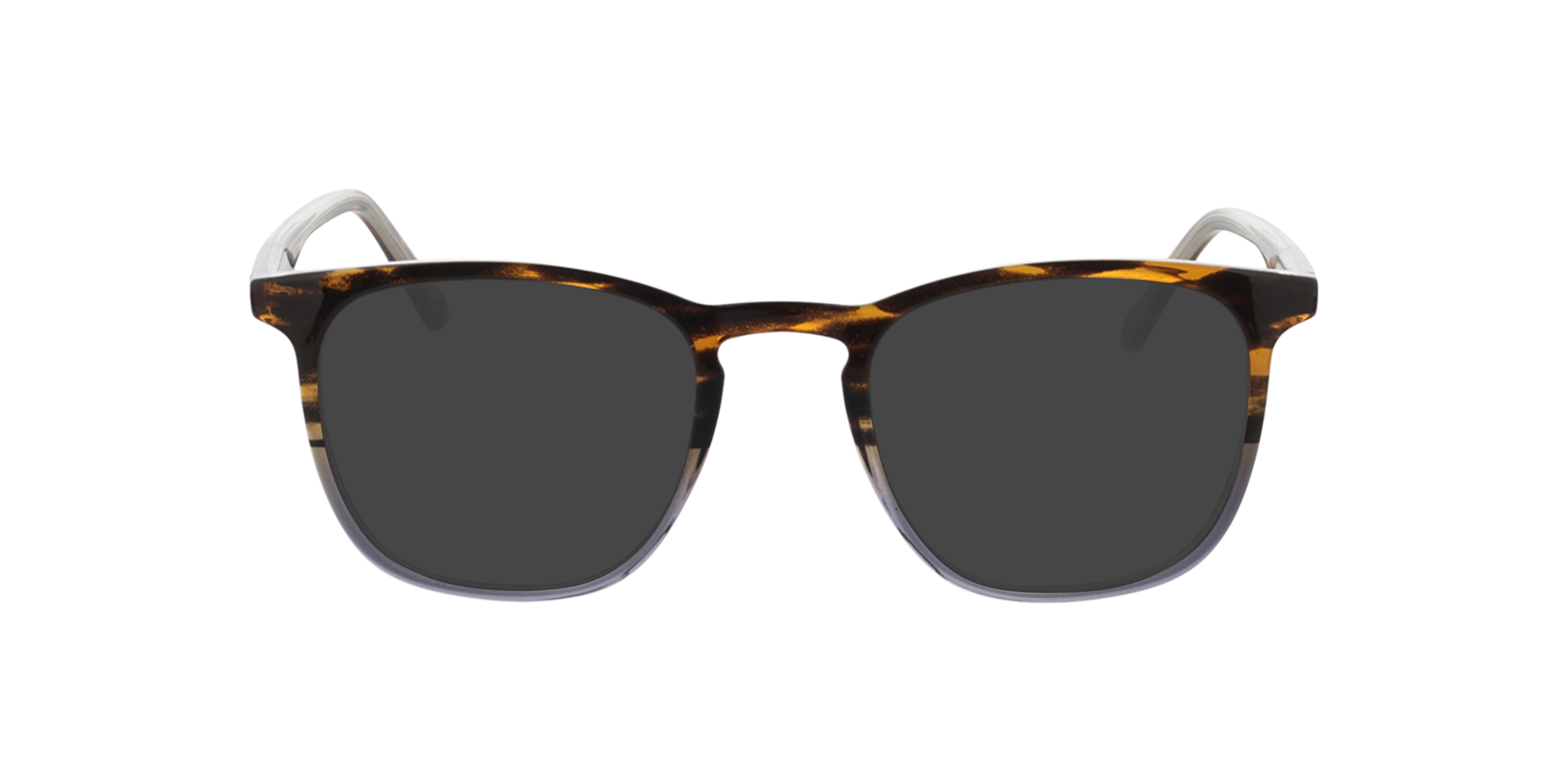 Utah Gradiënt Havana blauw  &  Havana AcetaatEyeglass Frames van B24, met getinte lenzen