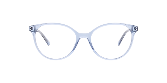 Bergen Kristal lichtblauw KunststofEyeglass Frames van B24, Vooraanzicht
