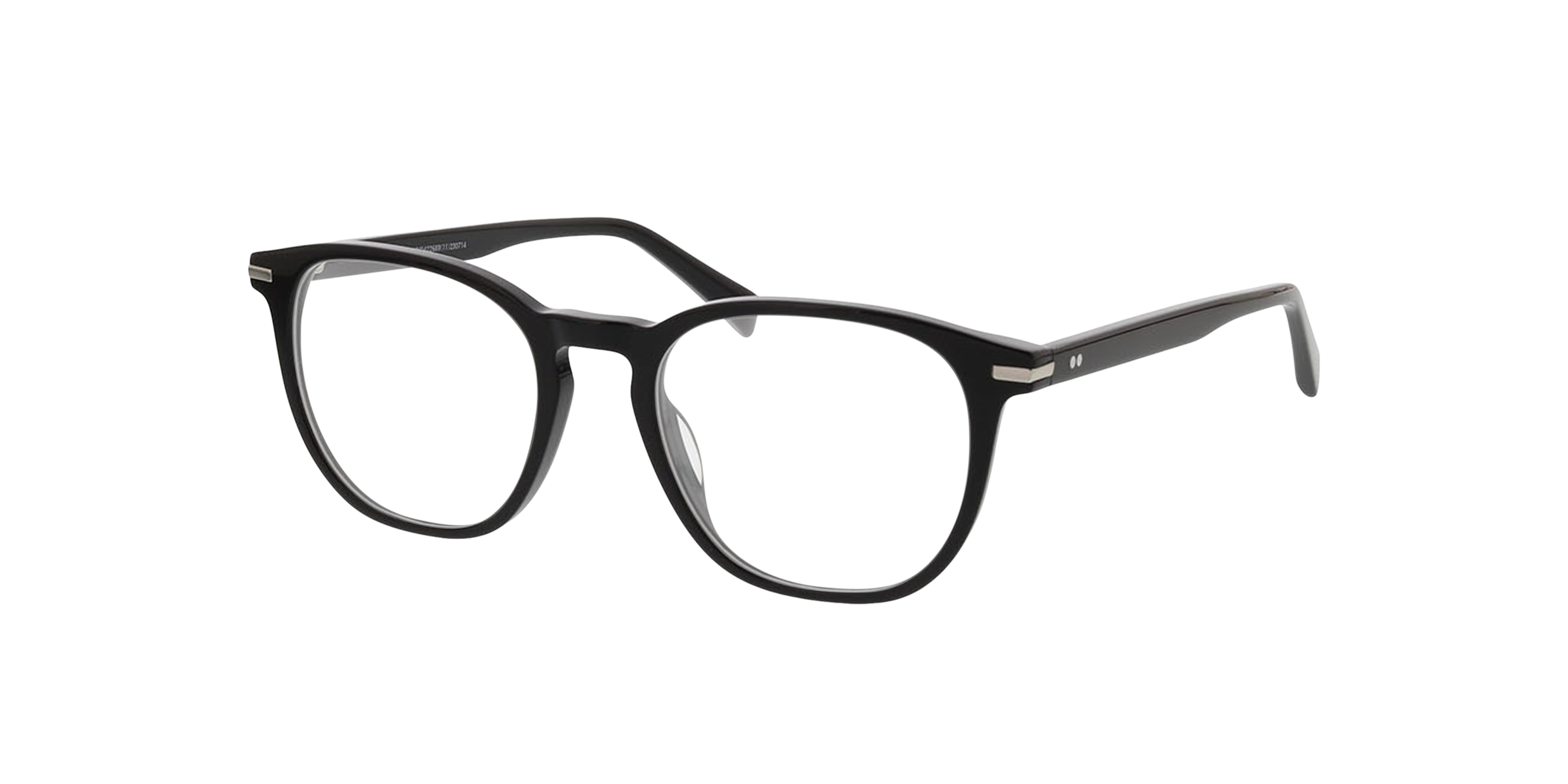 Preston Schwarz AcetatEyeglass Frames von B24, Dreiviertelansicht