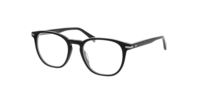 Preston Schwarz AcetatEyeglass Frames von B24, Dreiviertelansicht