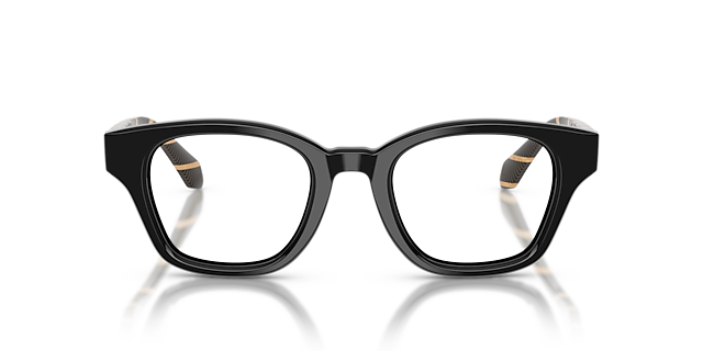 AR7274 Zwart AcetaatEyeglass Frames van B24, Vooraanzicht