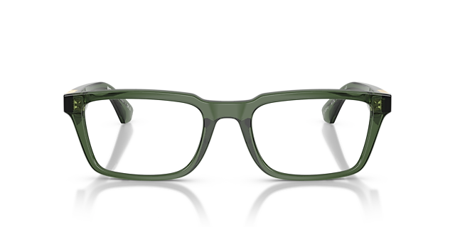 BE2428U Grün KunststoffEyeglass Frames von B24, Vorderansicht