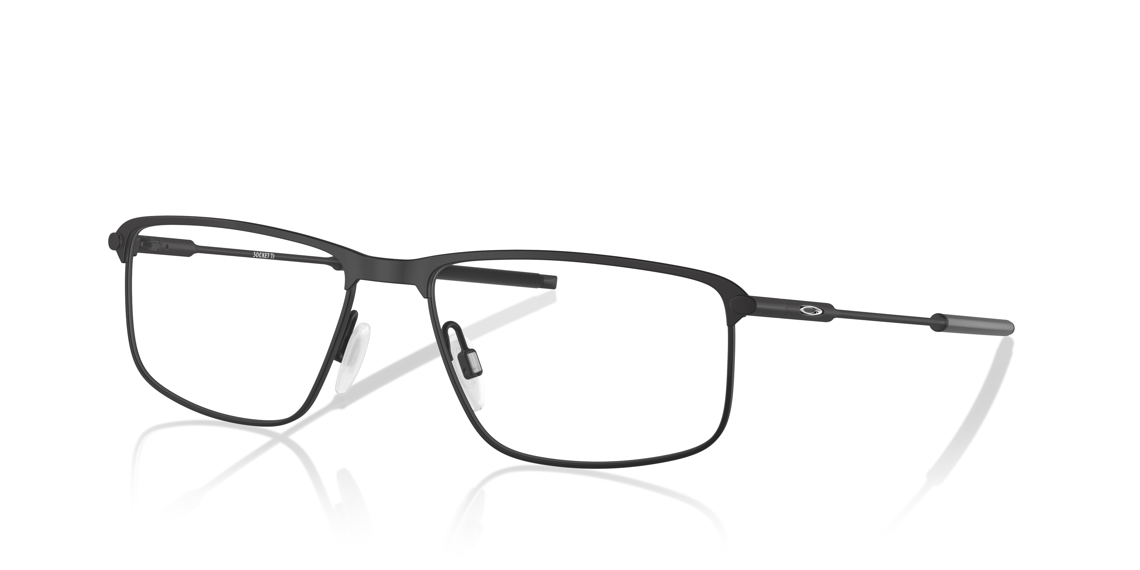 Socket TI Schwarz satiniert TitanEyeglass Frames von B24, Dreiviertelansicht