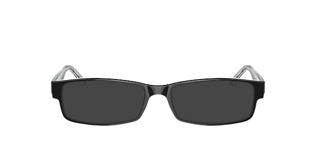 RB5114 Schwarz auf Transparent AcetatEyeglass Frames von B24, mit getönten Gläsern