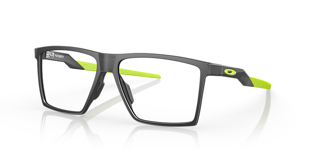 Futurity Satijnglans dofgrijs KunststofEyeglass Frames van B24, Hoekweergave