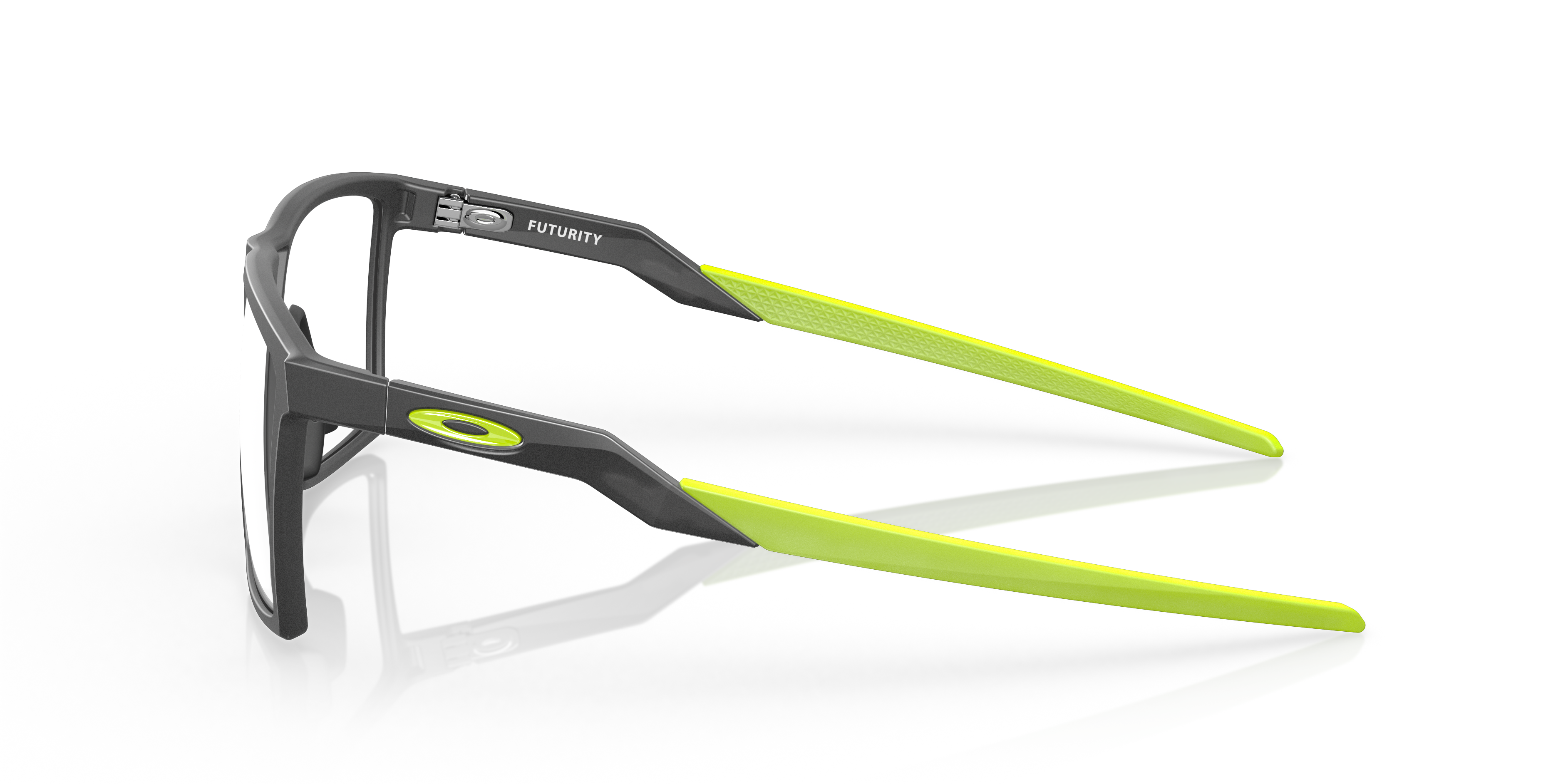 Futurity Grau Rauch satiniert KunststoffEyeglass Frames von B24, Seitenansicht