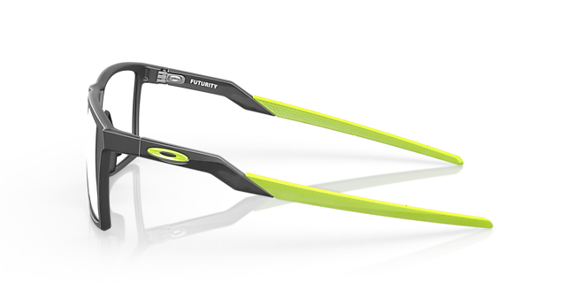 Futurity Satijnglans dofgrijs KunststofEyeglass Frames van B24, Zijaanzicht