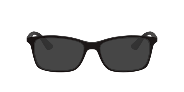 RB7047 Zwart KunststofEyeglass Frames van B24, met getinte lenzen