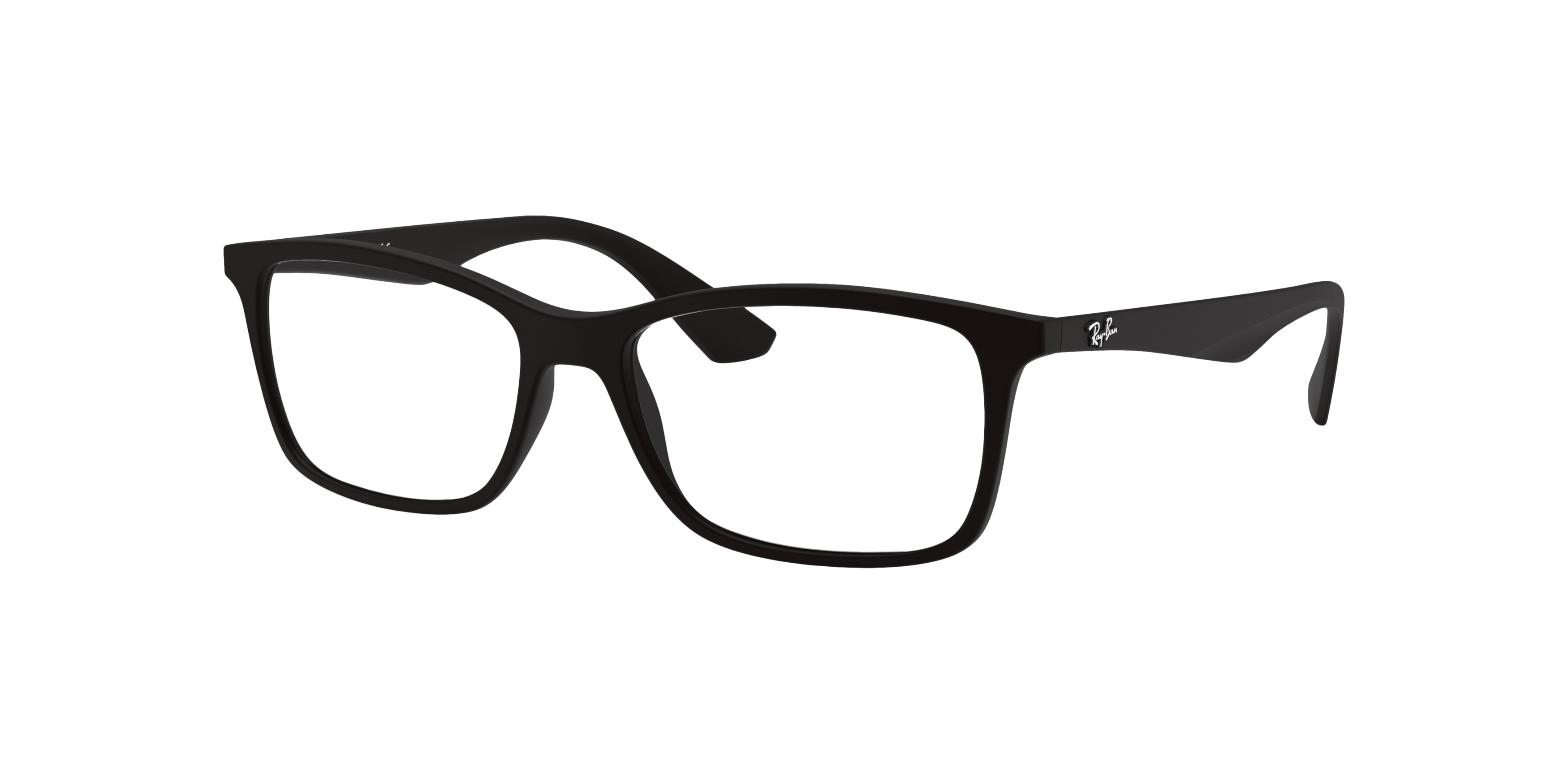 RB7047 Zwart KunststofEyeglass Frames van B24, Hoekweergave