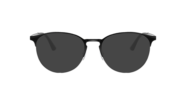 RB6375 Zwart op zilver MetaalEyeglass Frames van B24, met getinte lenzen