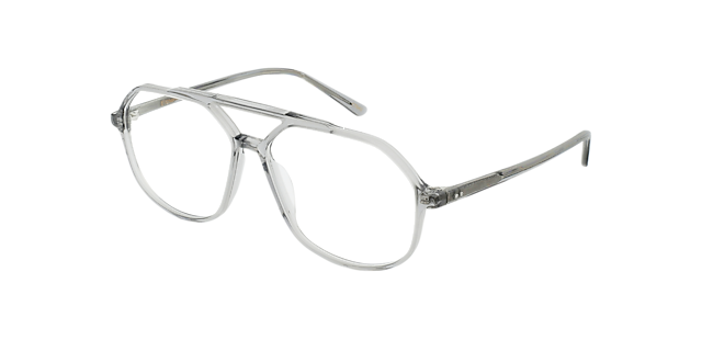 Viper AC Crystal Grau AcetatEyeglass Frames von B24, Dreiviertelansicht
