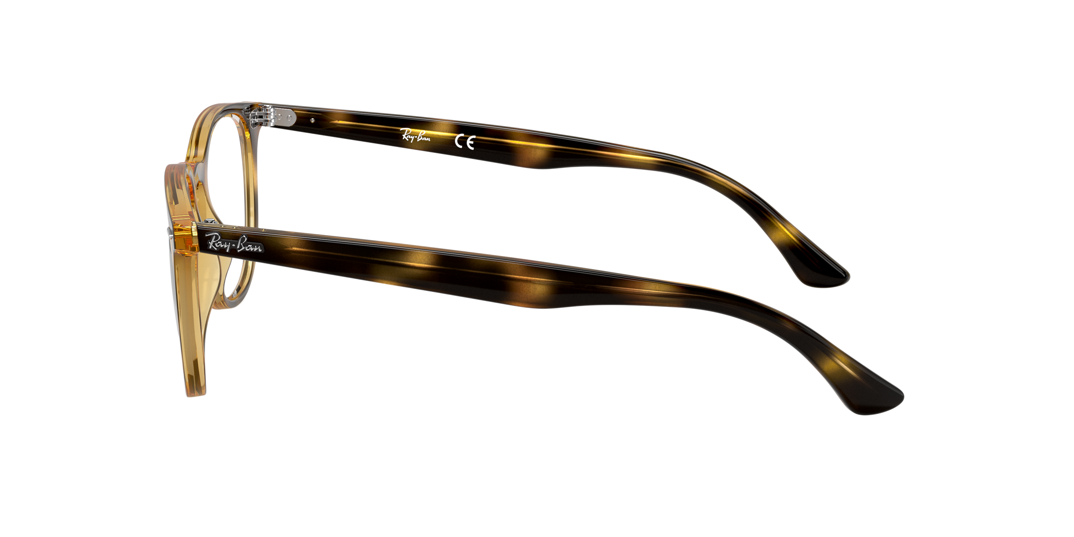 RB7159 Havana KunststoffEyeglass Frames von B24, Seitenansicht