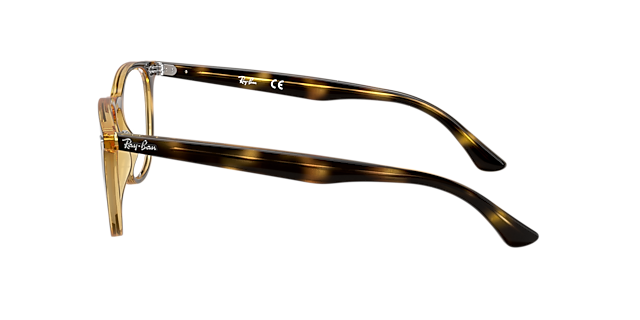 RB7159 Havana KunststoffEyeglass Frames von B24, Seitenansicht