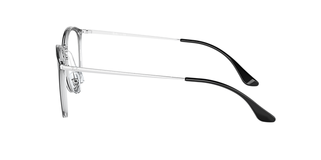 RB7140 Schwarz auf Transparent KunststoffEyeglass Frames von B24, Seitenansicht