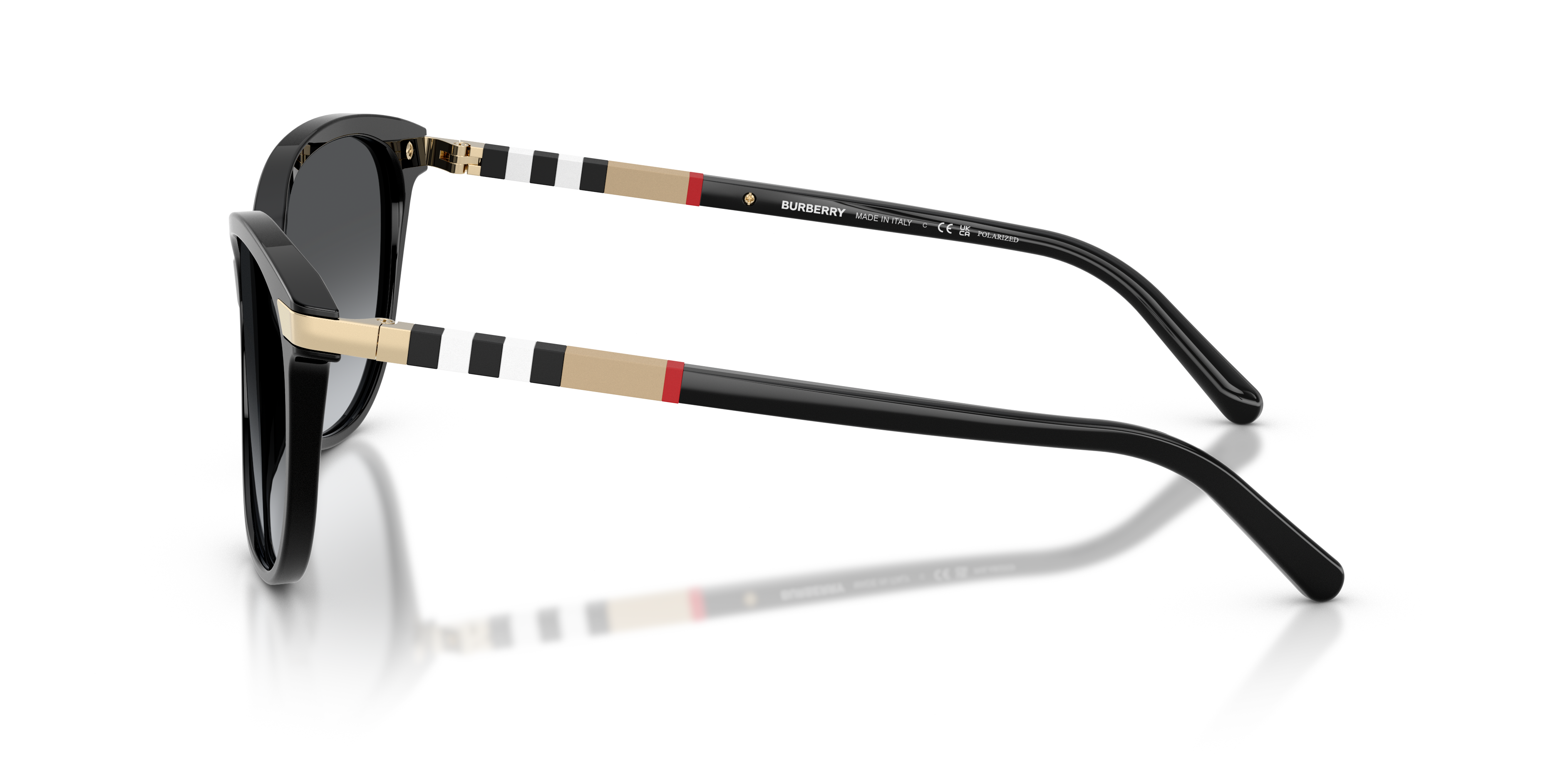 BE4216 Schwarz AcetatSunglass Frames von B24, Seitenansicht