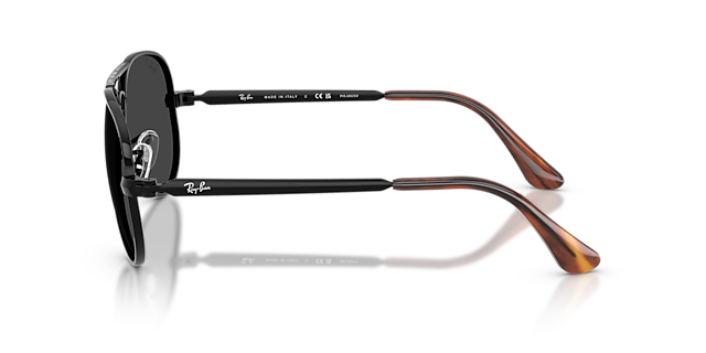 RB3925 Schwarz MetallSunglass Frames von B24, Seitenansicht