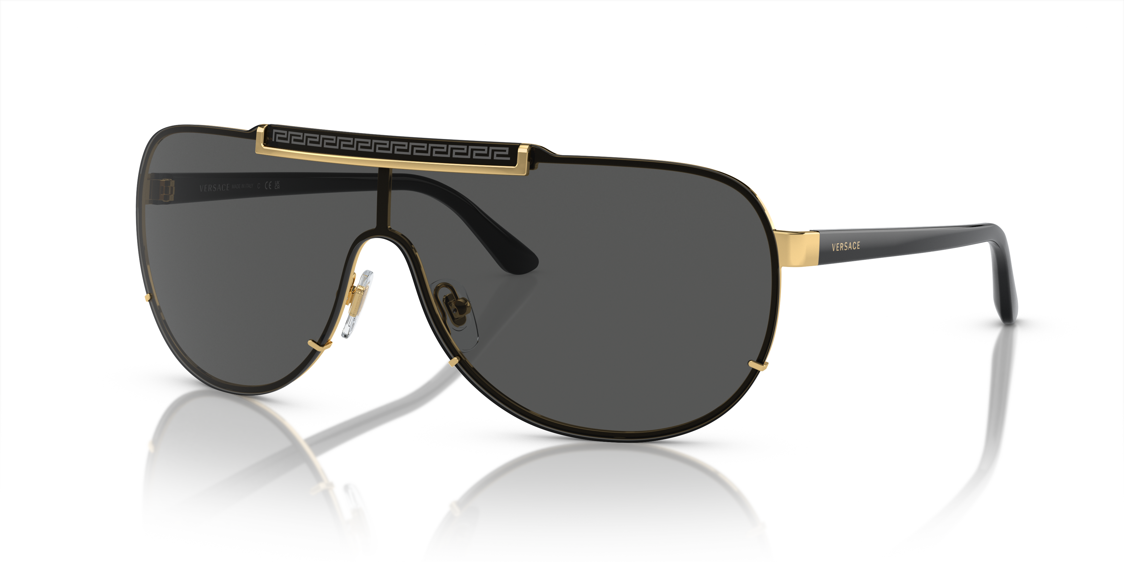 VE2140 Goud MetaalSunglass Frames van B24, Hoekweergave
