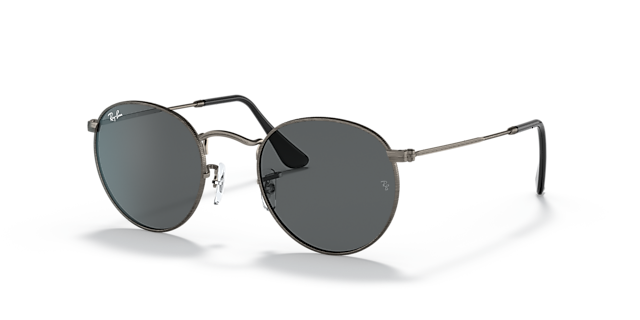 RB3447 Staalgrijs MetaalSunglass Frames van B24, Hoekweergave