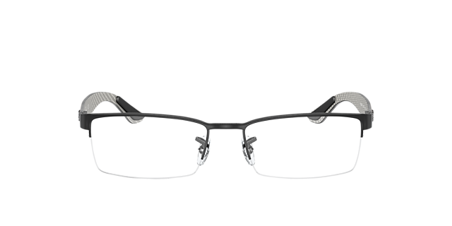 RB8412 Schwarz MetallEyeglass Frames von B24, Vorderansicht