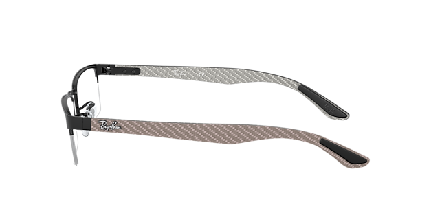 RB8412 Schwarz MetallEyeglass Frames von B24, Seitenansicht