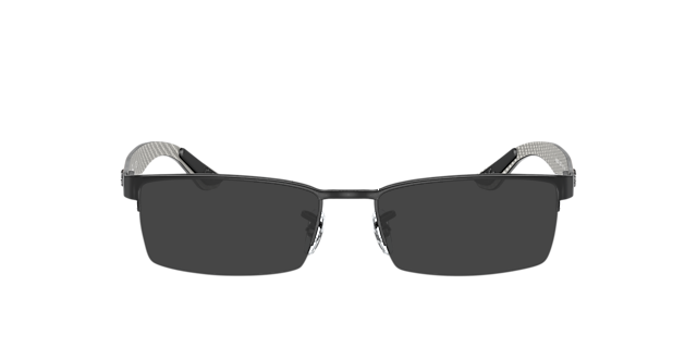 RB8412 Schwarz MetallEyeglass Frames von B24, mit getönten Gläsern