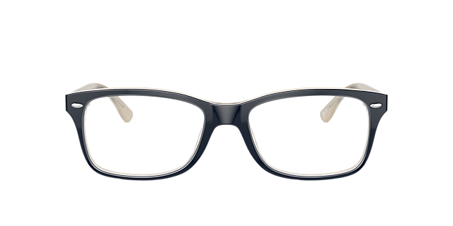 RB5228 Blau transparent AcetatEyeglass Frames von B24, Vorderansicht