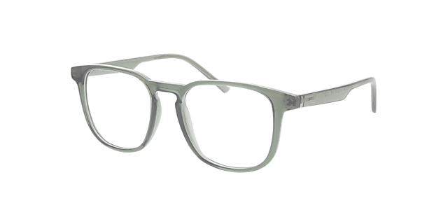 Minnesota Kristalgroen KunststofEyeglass Frames van B24, Hoekweergave